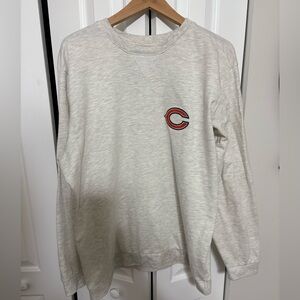 Antigua Gambit Long Sleeve Crew Sweatshirt Size XL Chicago Bears Oatmeal Color